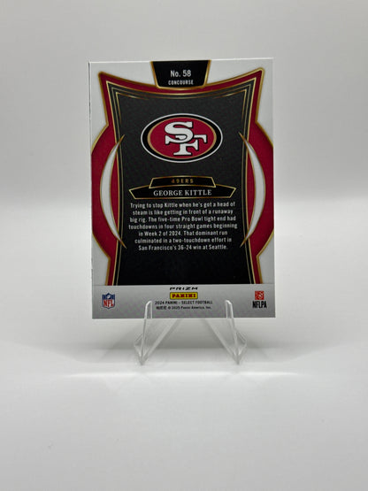 George Kittle #58 Green Black Prizm Shock Concourse Level