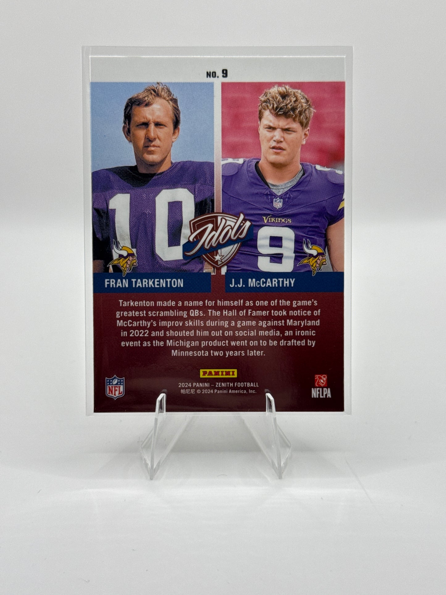 J.J. McCarthy (Rookie) #9 Idols