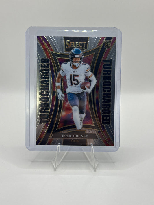 Rome Odunze (Rookie) #22 Turbocharged 2024 Panini - Select Football