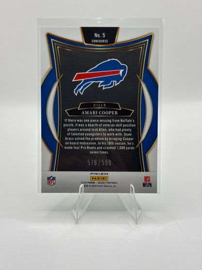 Amari Cooper #5 Green Prizm Shock 578/599 Concourse Level