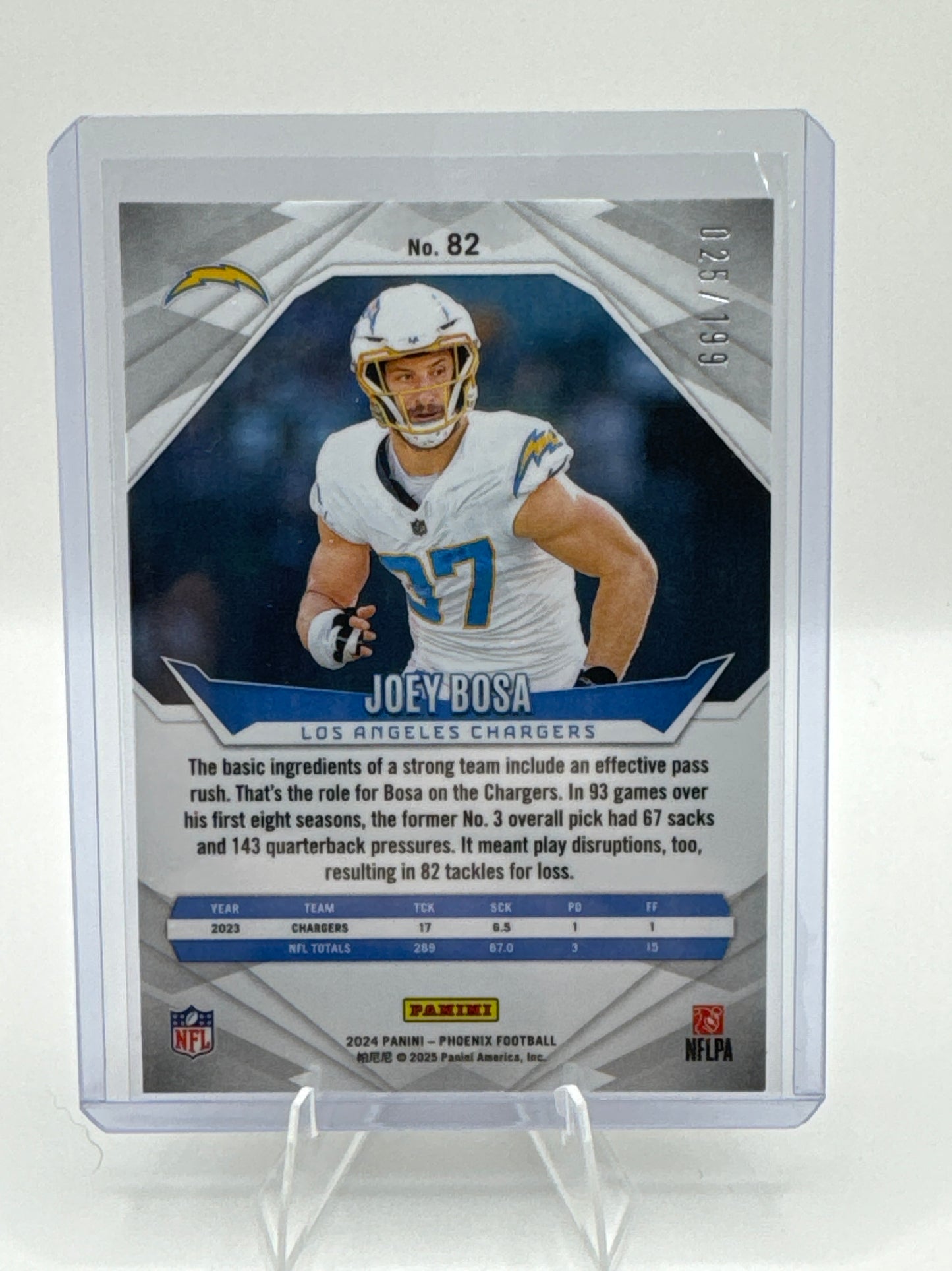 Joey Bosa Red Lazer #82 /199