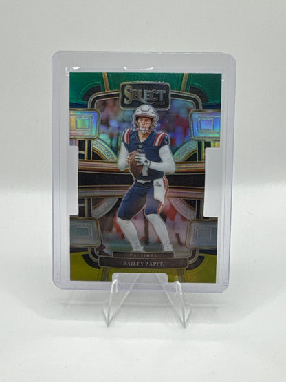 Bailey Zappe #67 Green Yellow Prizm Die-cut