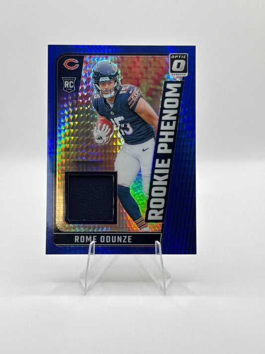 Rome Odunze (Rookie) #RPB-ROE Rookie Phenom Patch Blue Hyper
