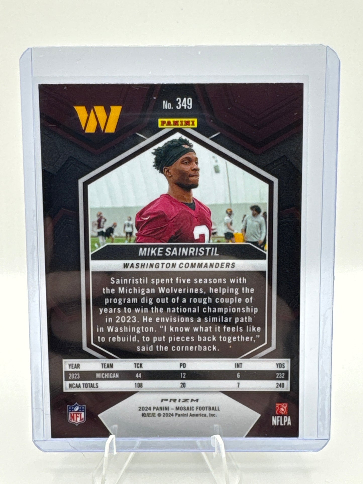 Mike Sainristil (Rookie) #349 Silver