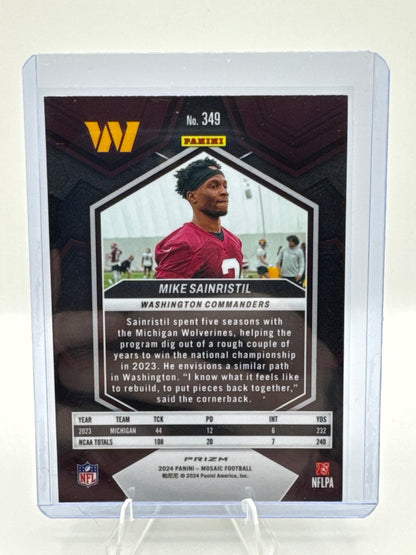 Mike Sainristil (Rookie) #349 Silver