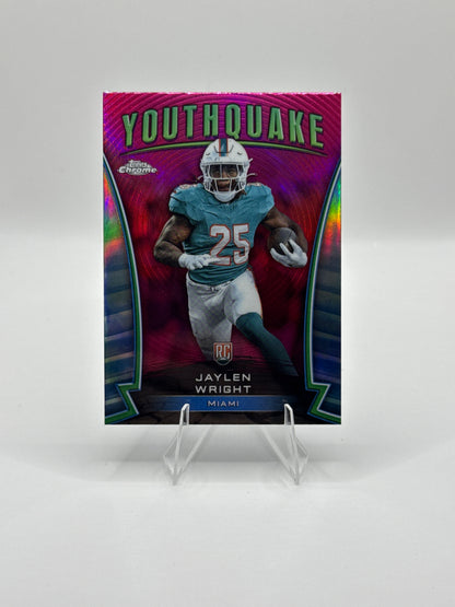 Jaylen Wright #Y-25 Pink Refractor Youthquake