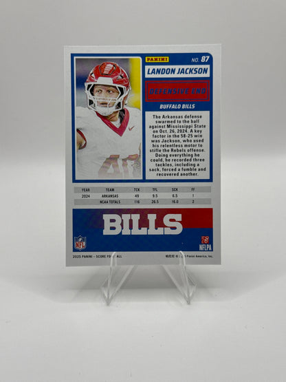 Landon Jackson (Rookie) #87 2025 Panini - Score Football