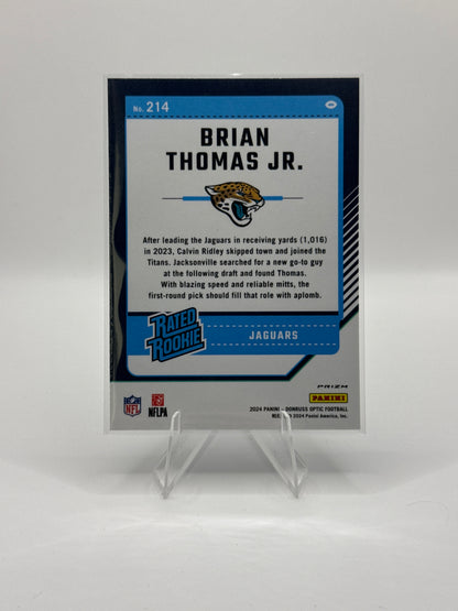 Brian Thomas Jr. Rated Rookie 214 Blue Hyper