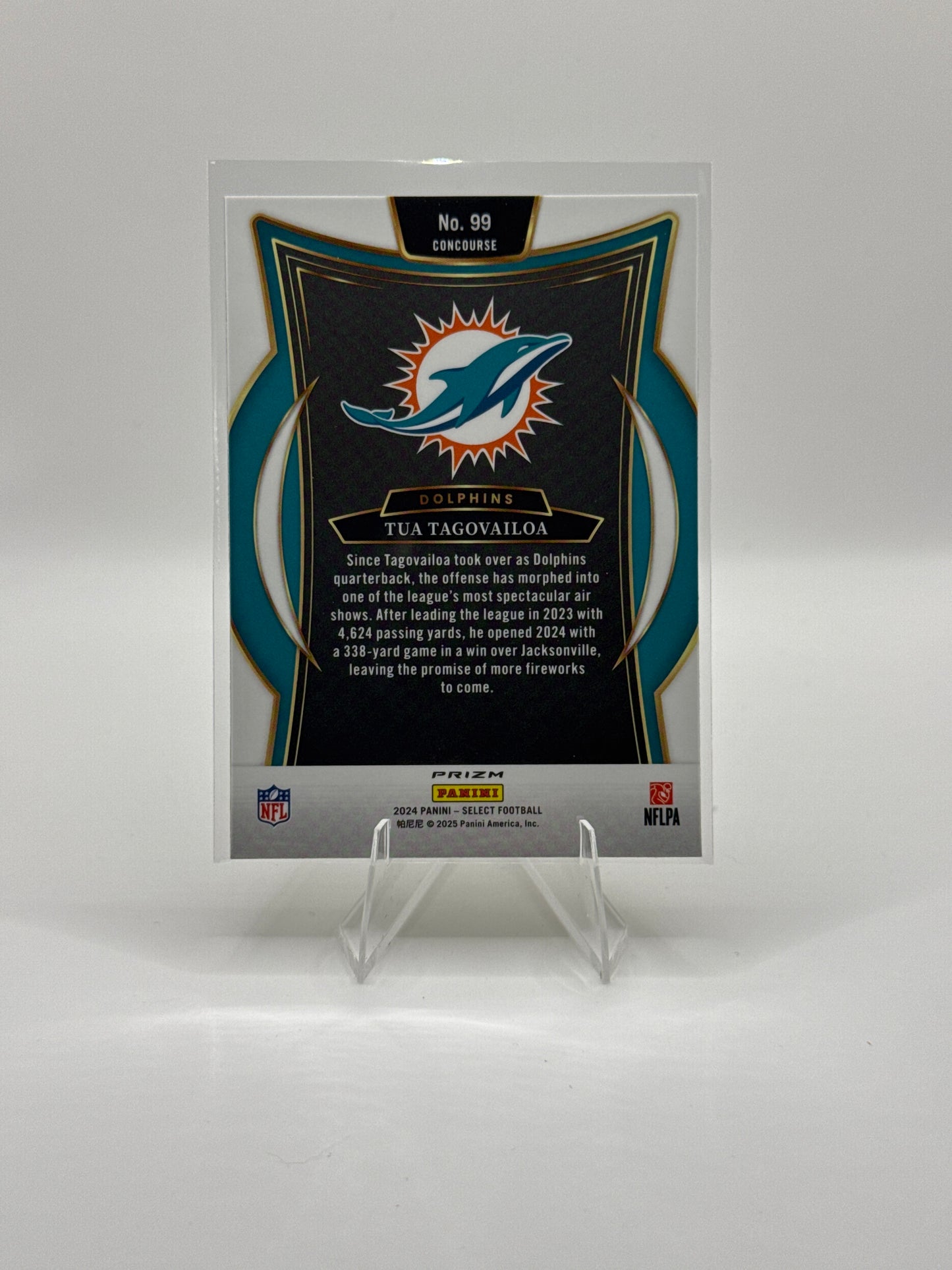 Tua Tagovailoa #99 Green Yellow Prizm Shock Concourse Level 2024 Panini - Select Football