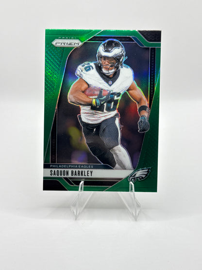 Saquon Barkley #232 Green Prizm 2024 Panini - Prizm Football