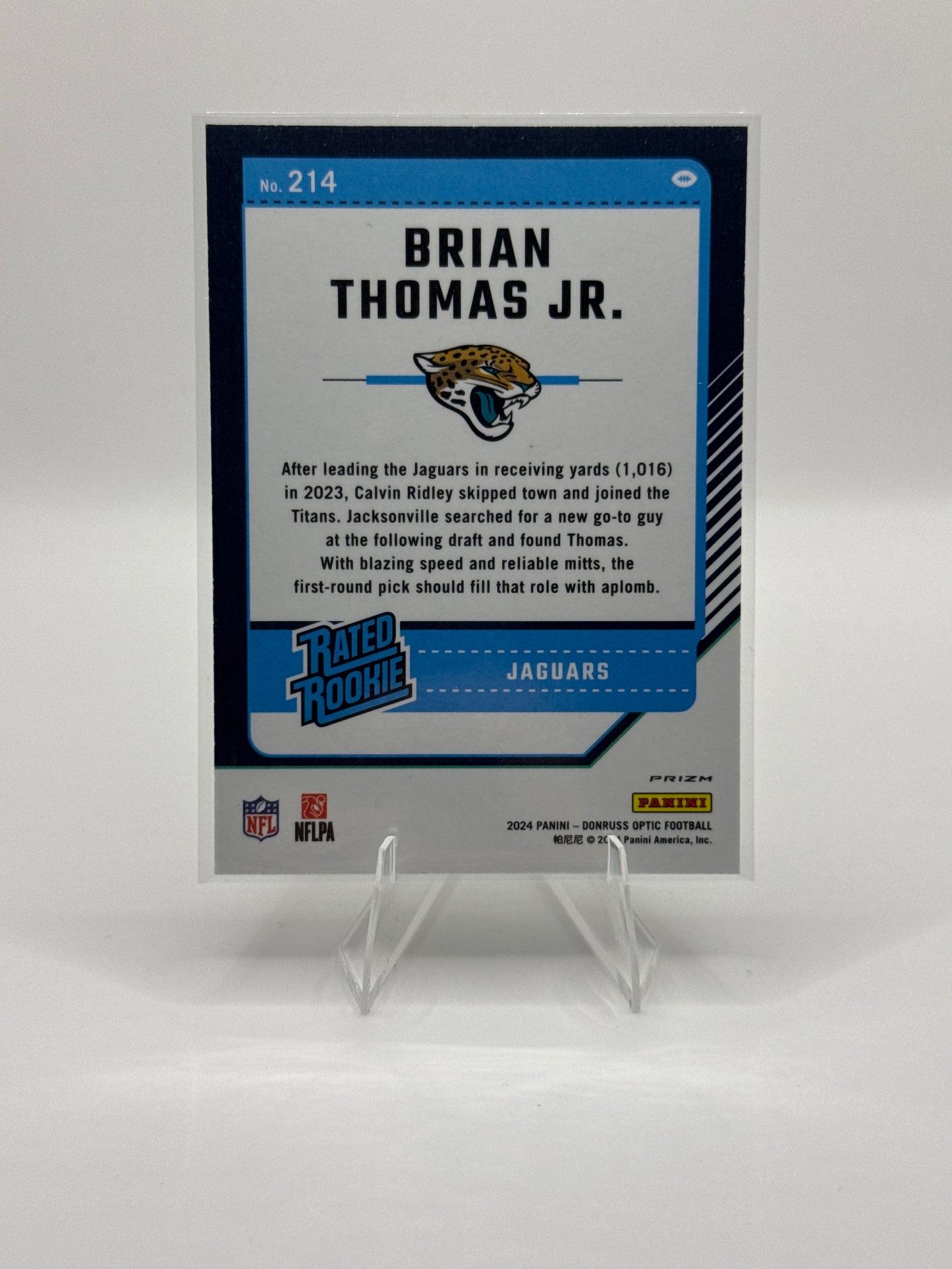 Brian Thomas Jr. Rated Rookie #214 Holo