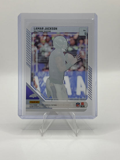 Lamar Jackson #5 2024 Panini - Clearly Donruss Football