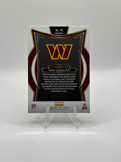 Mike Sainristil (Rookie) #76 Green Yellow Prizm Shock Concourse Level