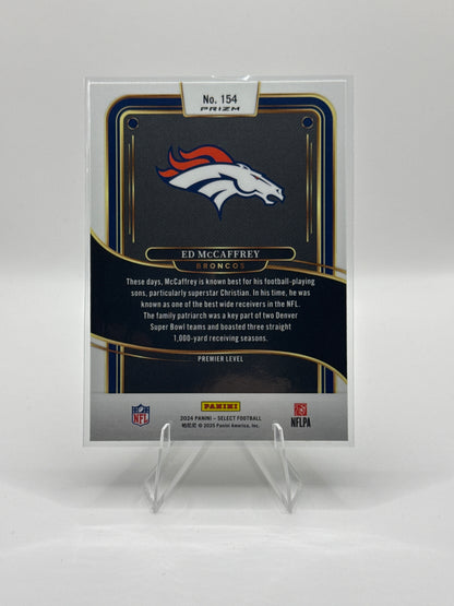 Ed McCaffrey #154 Green Yellow Prizm Shock Premier Level