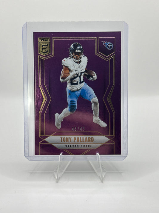 Tony Pollard #21 Purple 48/49 2025 Panini - Donruss Elite Football