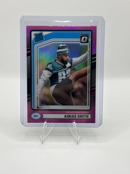 Ainias Smith Rated Rookie #365 Pink Holo