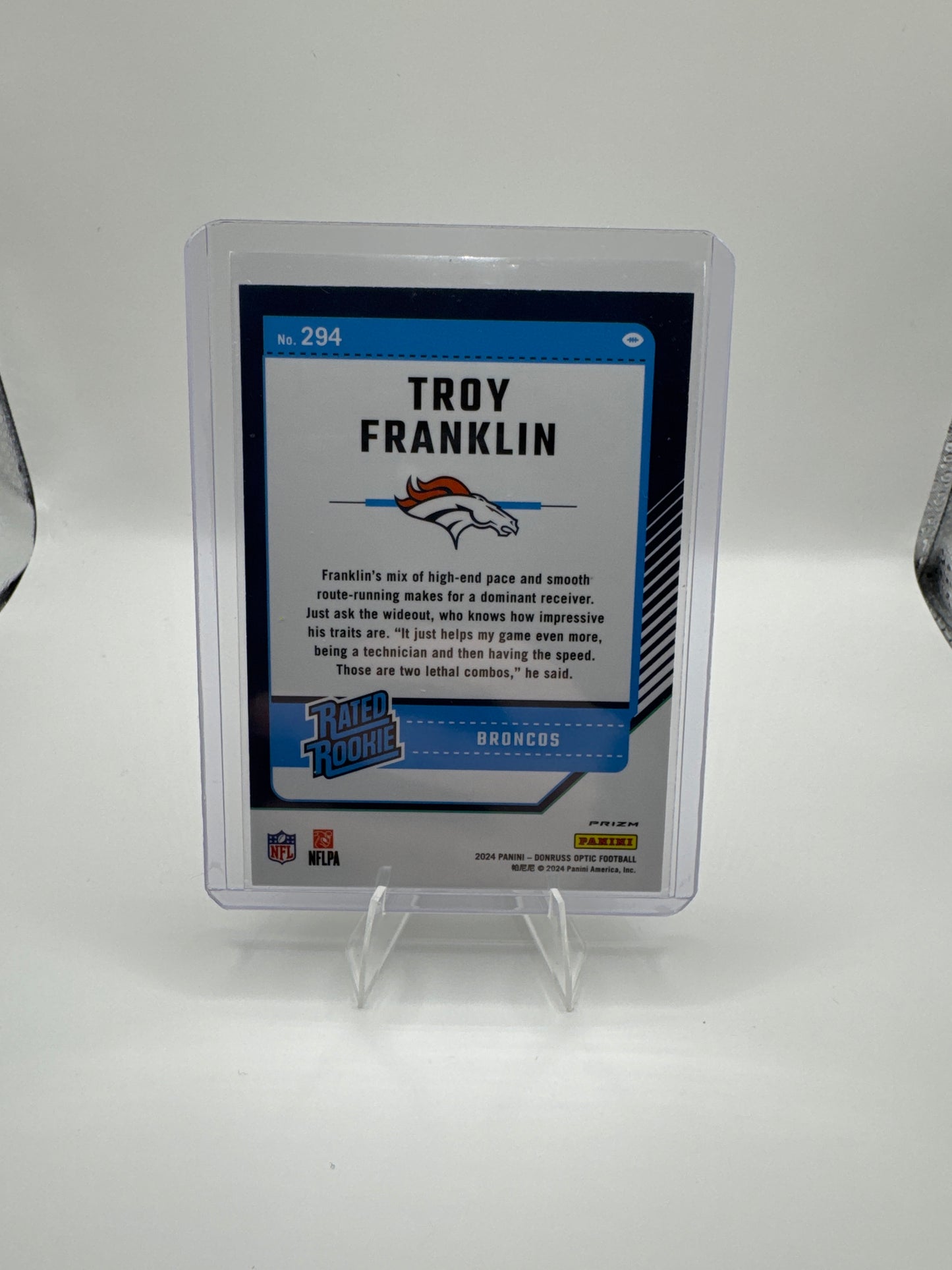 Troy Franklin (Rated Rookie) #294 Purple Shock