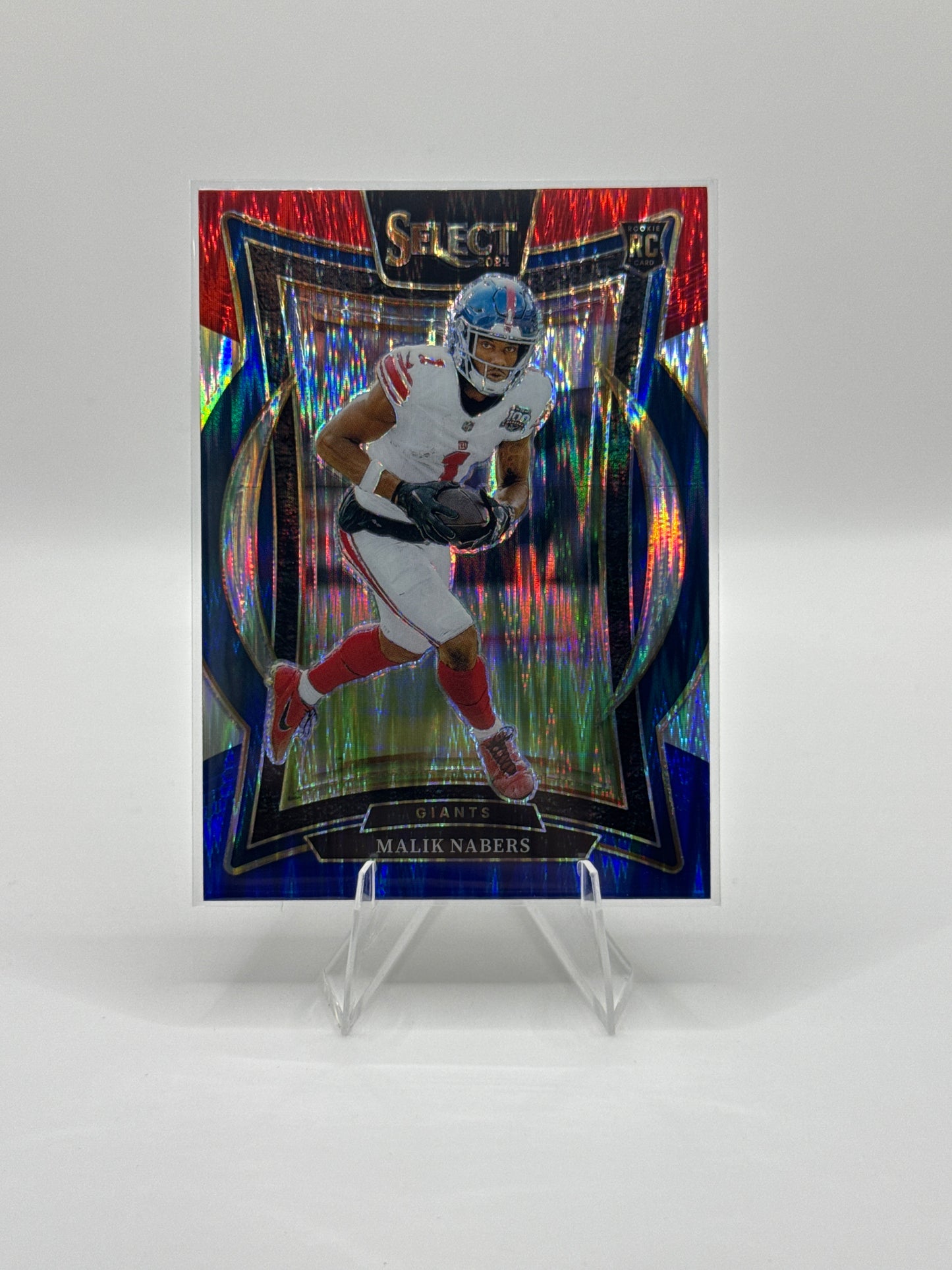 Malik Nabers (Rookie) #29 Red Blue Prizm Shock Concourse Level