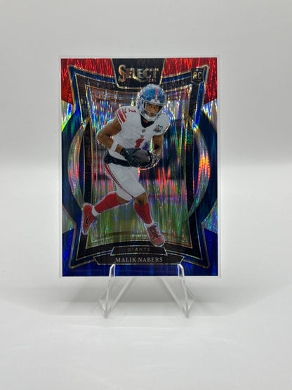 Malik Nabers (Rookie) #29 Red Blue Prizm Shock Concourse Level