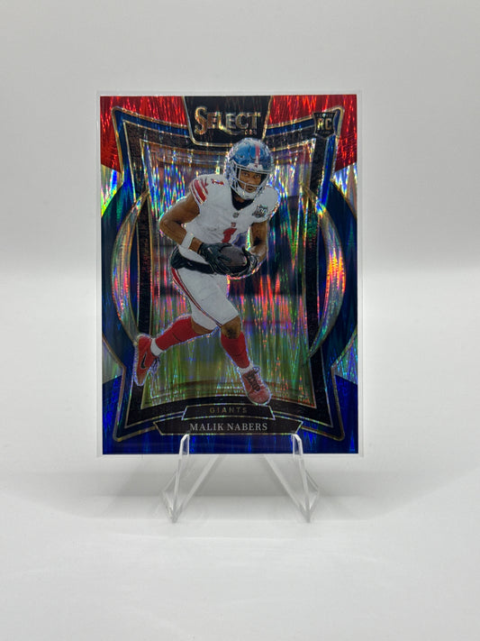 Malik Nabers (Rookie) #29 Red Blue Prizm Shock Concourse Level