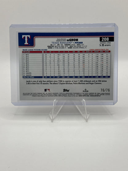 Jacob DeGrom #208 Independence Day 76/76