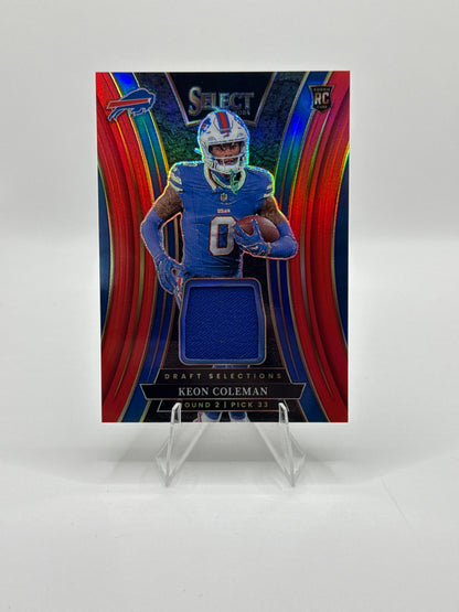 Keon Coleman (Rookie) #DSM-KCN Red Prizm Draft Selections