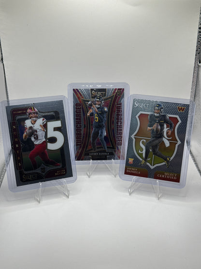 Jayden Daniels (Rookie) Numbers, Select Certified, and Turbo Charged