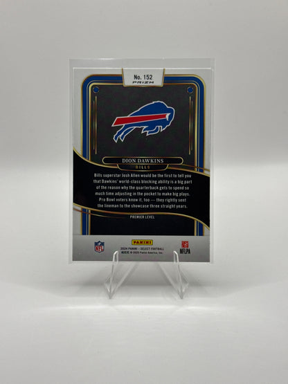 Dion Dawkins #152 Red Blue Prizm Shock Premier Level 2024 Panini - Select Football