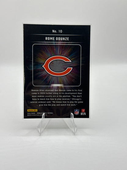 Rome Odunze (Rookie) #10 Light It Up 2024 Panini - Donruss Optic Football