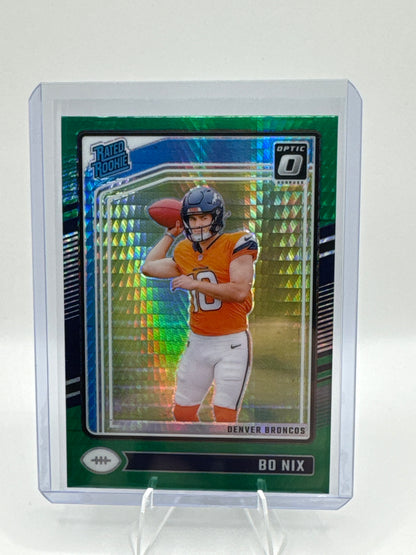 Bo Nix (Rated Rookie) #209 Green Hyper