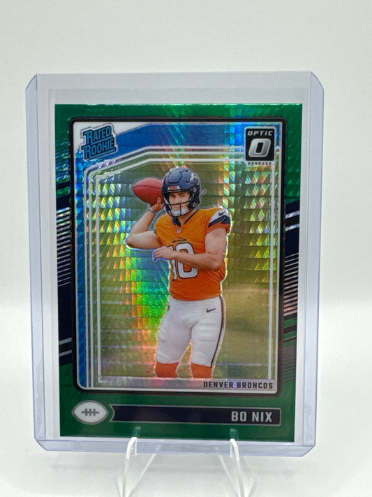 Bo Nix (Rated Rookie) #209 Green Hyper