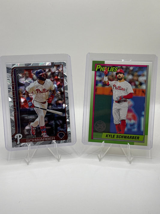 Kyle Schwarber #141 Diamante Foil & #T90-31