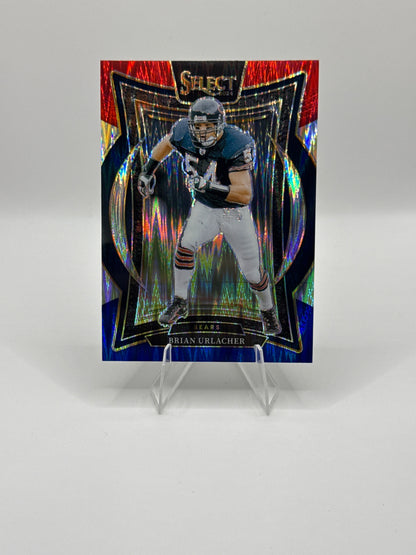 Brian Urlacher #13 Red Blue Prizm Shock 2024 Panini Select Concourse Level