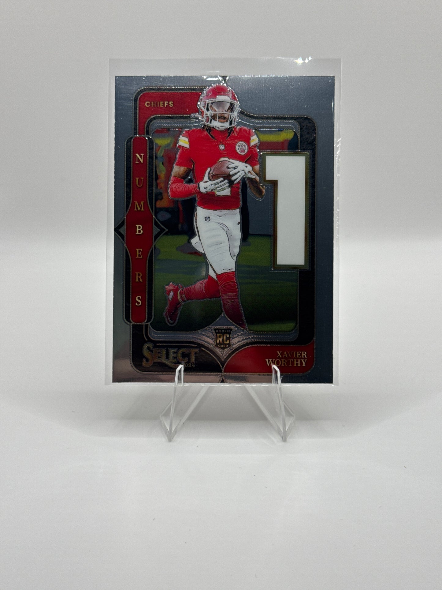 Xavier Worthy (Rookie) #8 Numbers 2024 Panini - Select Football
