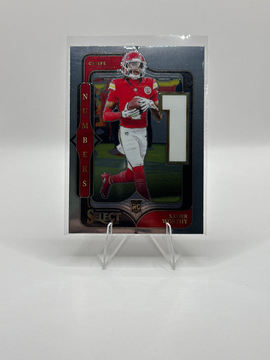 Xavier Worthy (Rookie) #8 Numbers 2024 Panini - Select Football