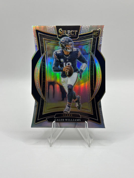 Caleb Williams (Rookie) #25 Silver Die-Cut Concourse Level 2024 Panini - Select Football