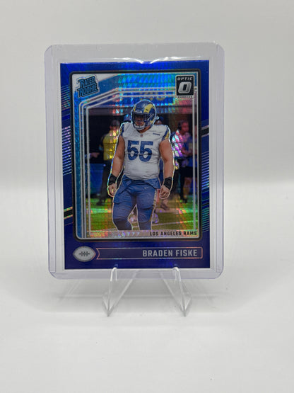 Braden Fiske Rated Rookie #210 Blue Hyper