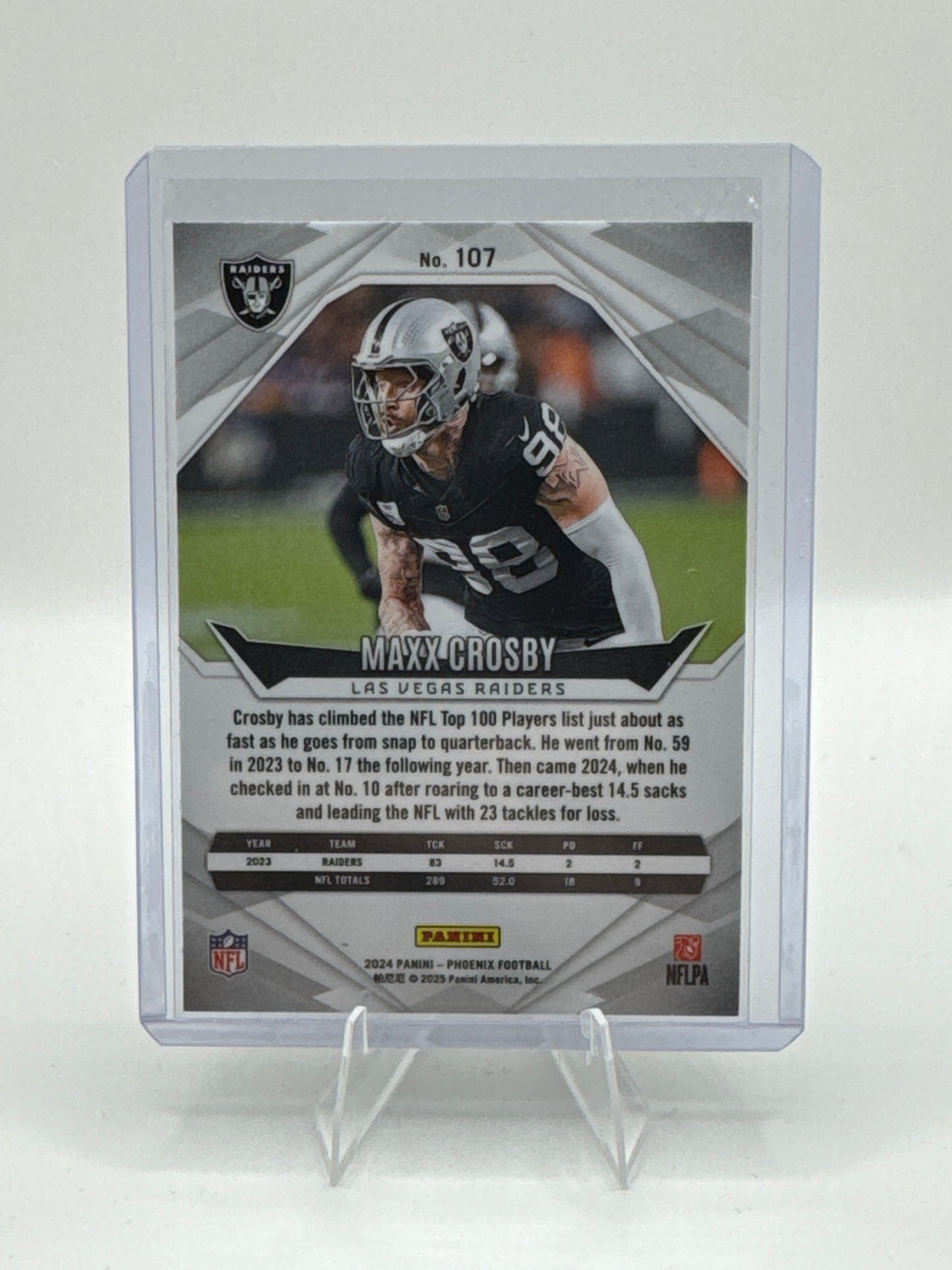 Maxx Crosby #107 Purple Fade