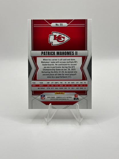 Patrick Mahomes #55 2025 Panini - Donruss Elite Football