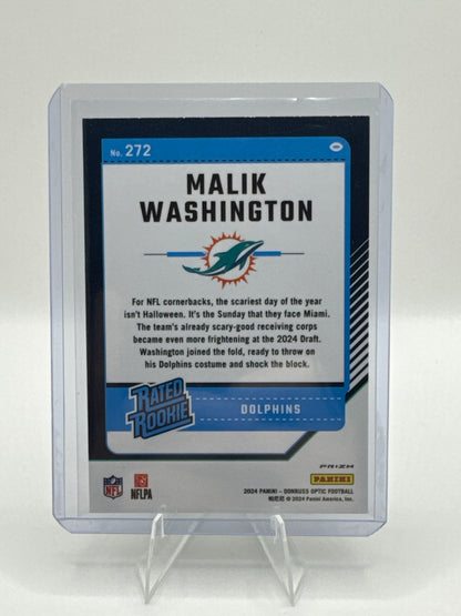 Malik Washington (Rated Rookie) #272 Green Hyper