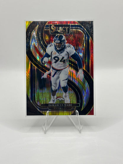 Demarcus Ware #147 Yellow Red Prizm Shock Premier Level