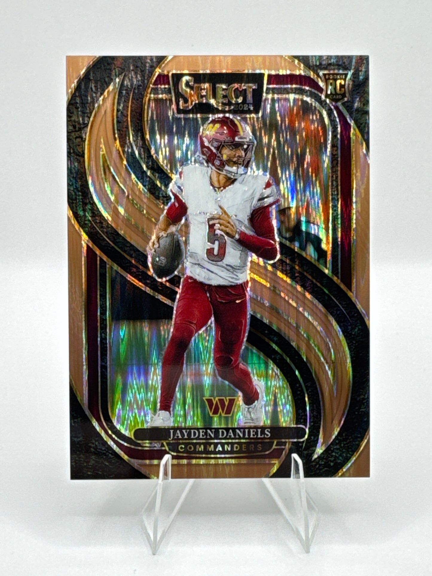 Jayden Daniels (Rookie) #112 Copper Shock Premier Level /299