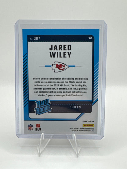 Jared Wiley Rated Rookie #387 Red Wave