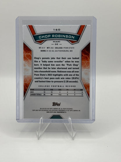 Chop Robinson (Rookie) #160 Sky Blue Pink Shock
