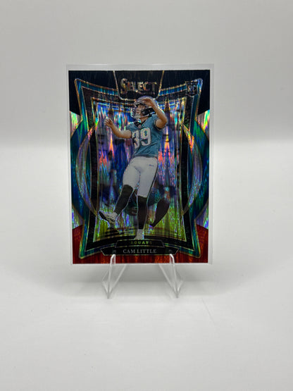 Cam Little (Rookie) #49 Red Black Prizm Shock Concourse Level 2024 Panini - Select Football