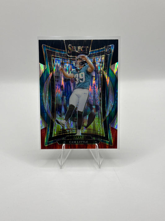 Cam Little (Rookie) #49 Red Black Prizm Shock Concourse Level 2024 Panini - Select Football