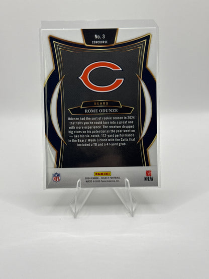 Rome Odunze (Rookie) #3 2024 Panini - Select Football Concourse Level