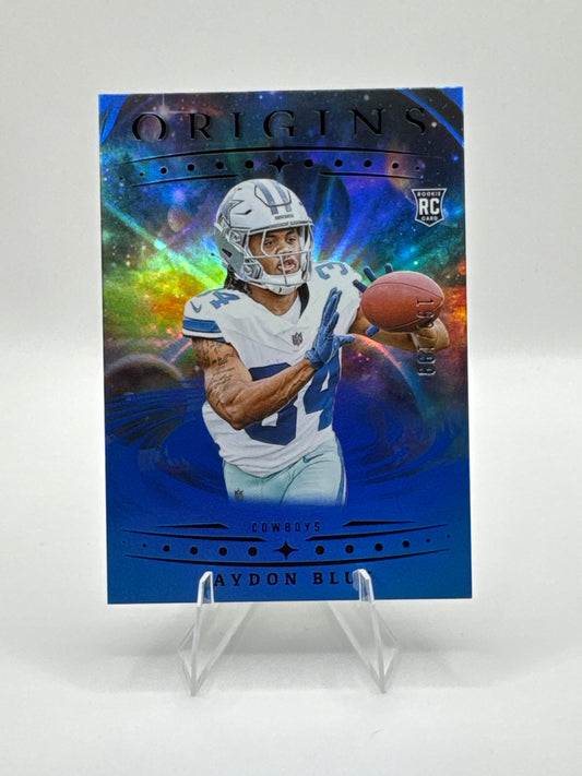 Jaydon Blue (Rookie) #140 Blue Holo /199 2025 Panini - Origins Football