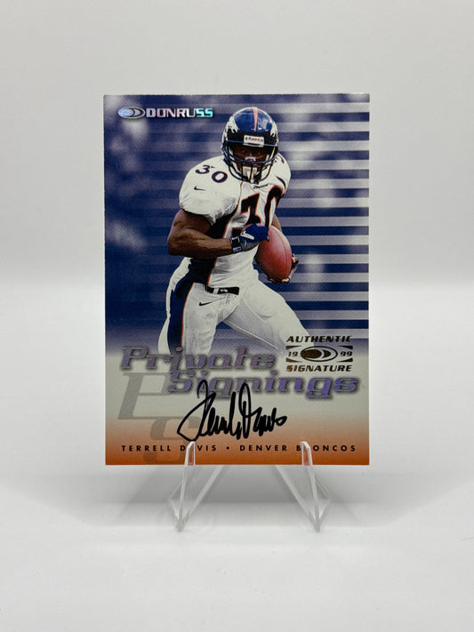 Terrell Davis Private Signings Autograph 1999