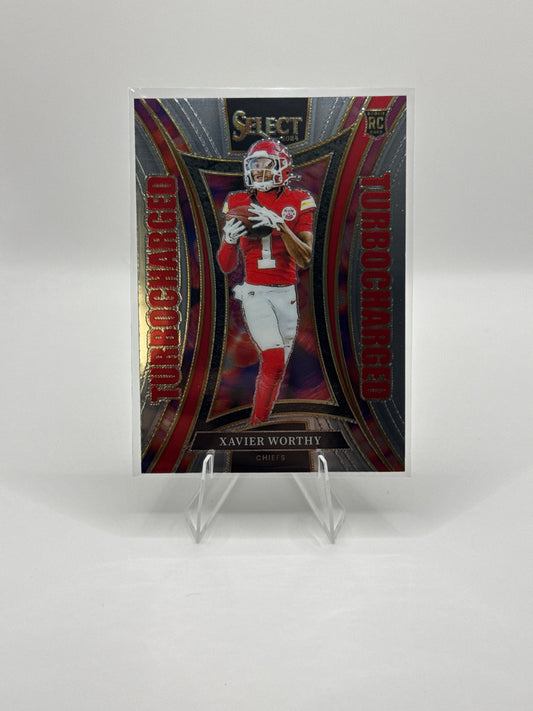 Xavier Worthy (Rookie) #14 Turbocharged 2024 Panini - Select Football